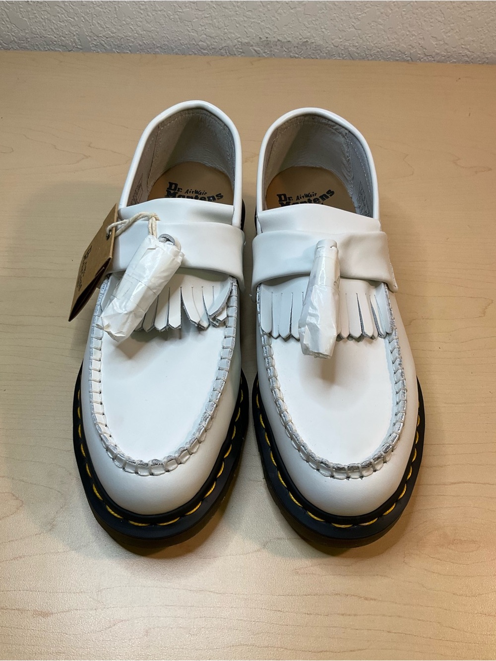 Dr. Martens Adrian YS White Tassel Loafers Women’s 9